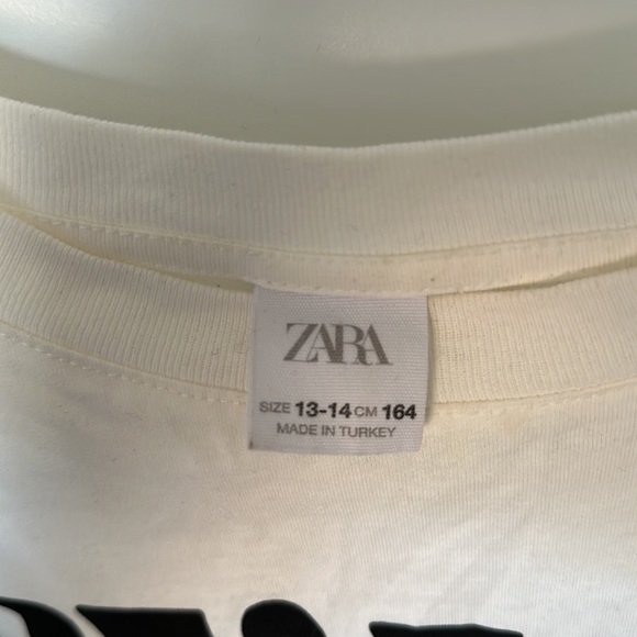 Zara Graphic Tee Enjoy Paris Kids 13-14 Adult Med - Picture 2 of 2